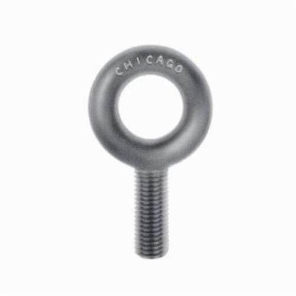 Chicago Hardware Machinery Eye Bolt 3/4"-10, 2 in Shank, 1-1/2 in ID, Steel, Plain 11748 7